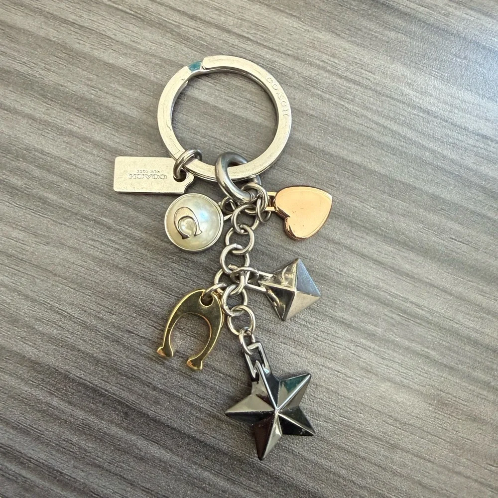 Coach Multi-Charm Keychain – New Without Tags 🖤